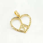 Load image into Gallery viewer, Silver Heart Peace Pendant