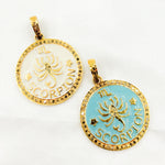Load image into Gallery viewer, Diamond Sterling Silver Zodiac Enamel Pendant