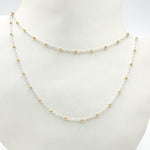 Load image into Gallery viewer, XM/S1322E/11G/SP. Sterling Silver Cable Chain with 14K Gold Filled Beads – Mixed Metal Design