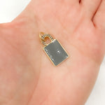Load image into Gallery viewer, Diamond Sterling Silver Lock Enamel Pendant
