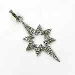 Load image into Gallery viewer, DP365. Diamond Sterling Silver Star Pendant
