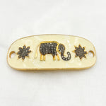 Load image into Gallery viewer, Buy Now Diamond Sterling Silver Oval Enamel Connector