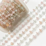 Load image into Gallery viewer, Aquamarine Sterling Silver Wire Chain