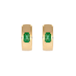 Load image into Gallery viewer, EHZ57585. 14K Solid Gold Gemstone Hoops