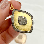 Load image into Gallery viewer, DP352. Diamond Sterling Silver Fancy Shape Pendant
