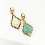 Load image into Gallery viewer, Diamond Sterling Silver Drop Enamel Pendant