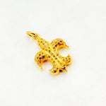 Load image into Gallery viewer, DC889. Diamond Sterling Silver Fleur De Lis Shape Pendant