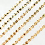 Load image into Gallery viewer, 957FDGF. 14k Gold Filled Hammered Disc Chain