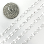 Load image into Gallery viewer, V163SS. 925 Sterling Silver Flat Textured Marina Chain