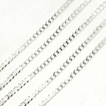 Load image into Gallery viewer, Y72SS. Sterling Silver Miami Flat Curb Link Chain