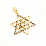 Load image into Gallery viewer, DP661. Diamond Sterling Silver Star Pendant
