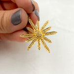 Load image into Gallery viewer, DP278. Diamond & Sterling Silver Sun Pendant