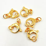 Load image into Gallery viewer, 17MM Gold-plated Sterling Silver Trigger Clasp