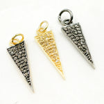Load image into Gallery viewer, DC292. Diamond Sterling Silver Spike Pendant
