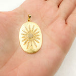 Load image into Gallery viewer, Sterling Silver Oval Star Pendant
