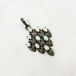 Load image into Gallery viewer, DSP066. Diamond Silver Gemstone Fancy Shape Pendant