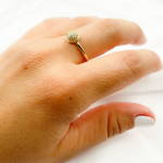 Load image into Gallery viewer, 14K Solid Gold Diamond Ring.