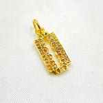 Load image into Gallery viewer, DC207. Diamond Sterling Silver Blade Charm