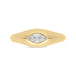 Load image into Gallery viewer, 14k Solid Gold Diamond Statement Ring.