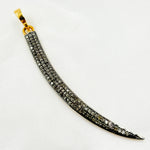 Load image into Gallery viewer, DP185. Diamond Sterling Silver Sword Pendant