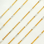 Load image into Gallery viewer, Gold Plated Sterling Silver Satellite Diamond Cut Tube Chains