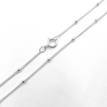 Load image into Gallery viewer, 925 Sterling Silver Satellite Finished Necklace. 444SSNecklace
