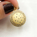 Load image into Gallery viewer, Diamond Sterling Silver Round Pendant