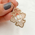 Load image into Gallery viewer, DP330. Diamond Sterling Silver Fancy Shape Pendant with Gemstone