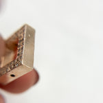 Load image into Gallery viewer, DC841. Diamond Sterling Silver Square Connector