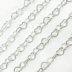 Load image into Gallery viewer, Sterling Silver Smooth Heart Chains