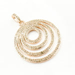 Load image into Gallery viewer, DP411. Diamond Sterling Silver Round Gradient Pendant