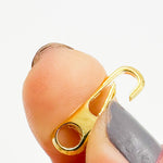 Load image into Gallery viewer, Gold Plated Shiny Sterling Silver Oval Clasp