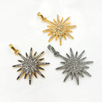 Load image into Gallery viewer, DP280. Diamond Sterling Silver Sun Pendant