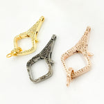 Load image into Gallery viewer, Diamond Sterling Silver Fancy Trigger Clasp