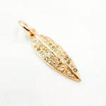 Load image into Gallery viewer, DC864. Diamond Sterling Silver Leaf Pendant