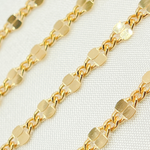 Load image into Gallery viewer, V204GF. 14k Yellow Gold Filled Flat Marina Link Chain