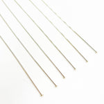 Load image into Gallery viewer, White Sterling Silver Flat 3 Inch Headpin