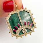 Load image into Gallery viewer, 14K Gold Eye Pendants