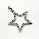 Load image into Gallery viewer, DP370. Diamond Silver Star Pendant