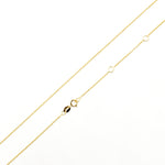 Load image into Gallery viewer, 030R01LGJ08018K. 18K Solid Gold Cable Chain with Extender