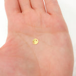 Load image into Gallery viewer, Buy Gold-plated sterling silver brushed round flat disc connector