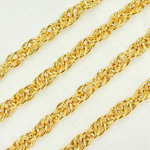 Load image into Gallery viewer, Y104GP. Gold Plated 925 Sterling Silver Rope Chain