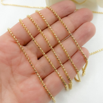 Load image into Gallery viewer, Y49GP. Gold Plated 925 Sterling Silver Gold Plated Box Chain