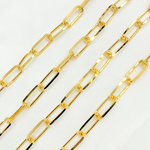 Load image into Gallery viewer, Gold Plated Sterling Silver Diamond Cut Paperclip Chains