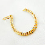 Load image into Gallery viewer, 14K Solid Gold Diamond Horseshoe Charm. GDP29