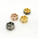 Load image into Gallery viewer, DC741. Diamond Sterling Silver Spacer Bead