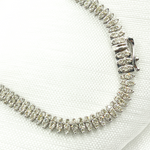 Load image into Gallery viewer, RSOJBR7043WG. 14K White Gold Bracelet with Diamond Leaves