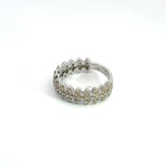 Load image into Gallery viewer, 14K Solid Gold Diamond Band Ring.