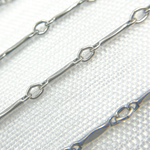 Load image into Gallery viewer, Sterling Silver Dapped Bar Chain