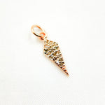 Load image into Gallery viewer, DC702. Diamond Sterling Silver Mini Arrow Head Charm